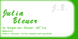 julia bleuer business card